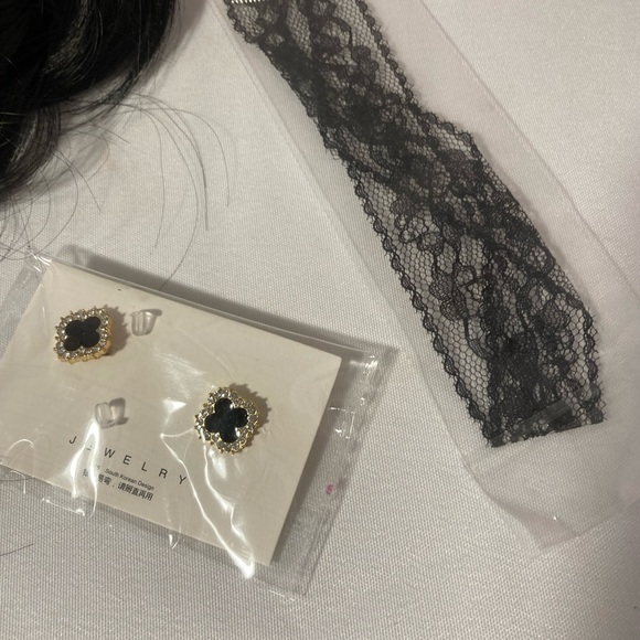 Mupul black wig with accessories new - Picture 7 of 9